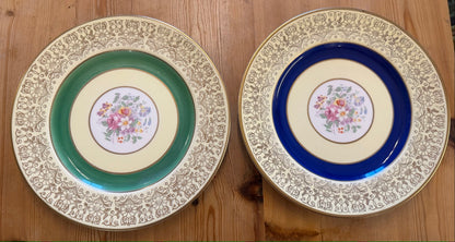 Pair of Vintage Floral Johnson Bros - Pareek Plates - wall plates