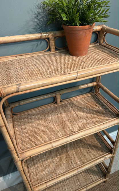 Vintage Bamboo Shelves
