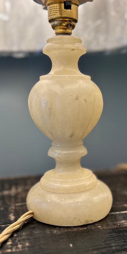 Pair of Vintage Alabaster Lamps