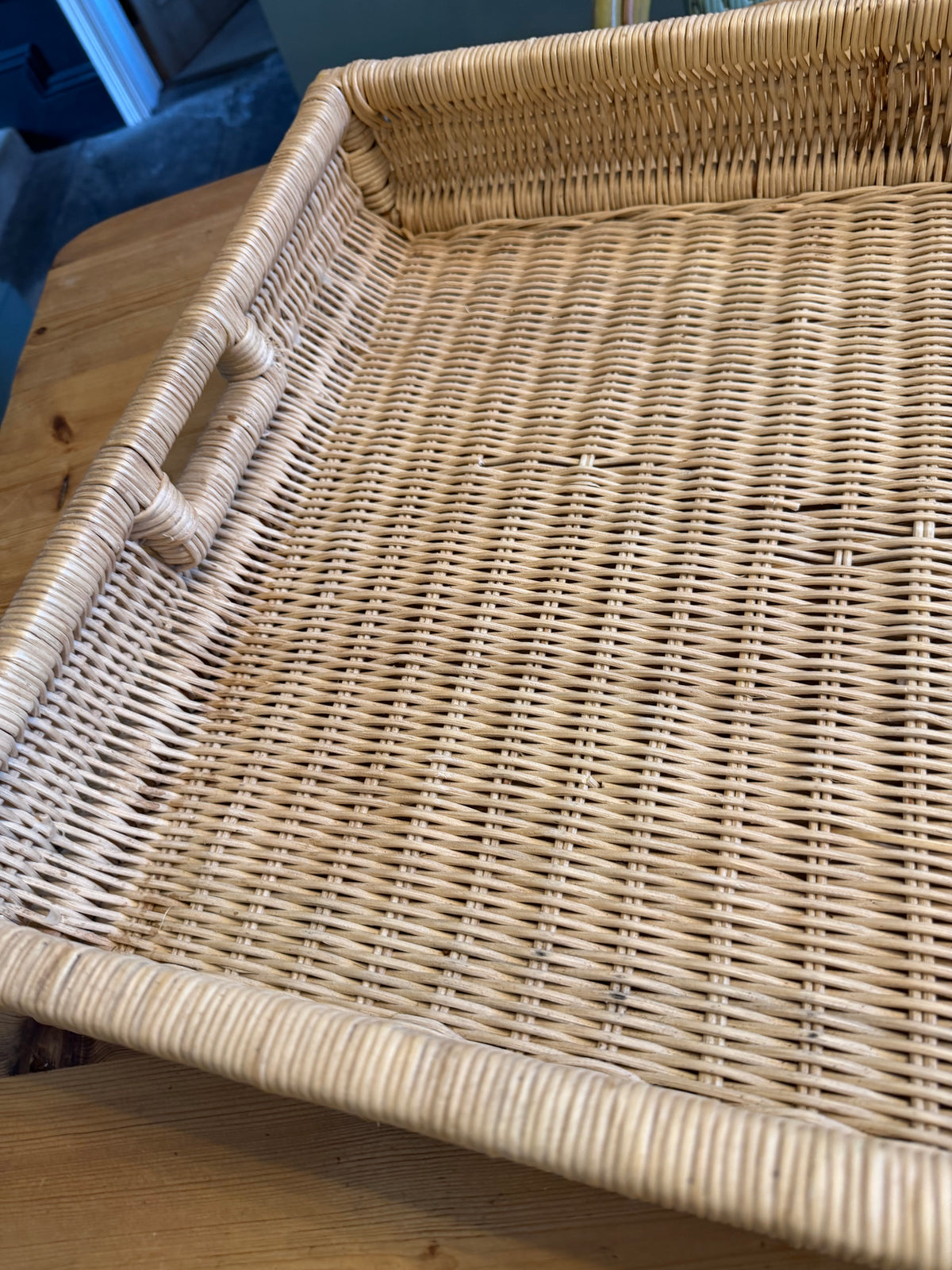 Large Wicker Tray