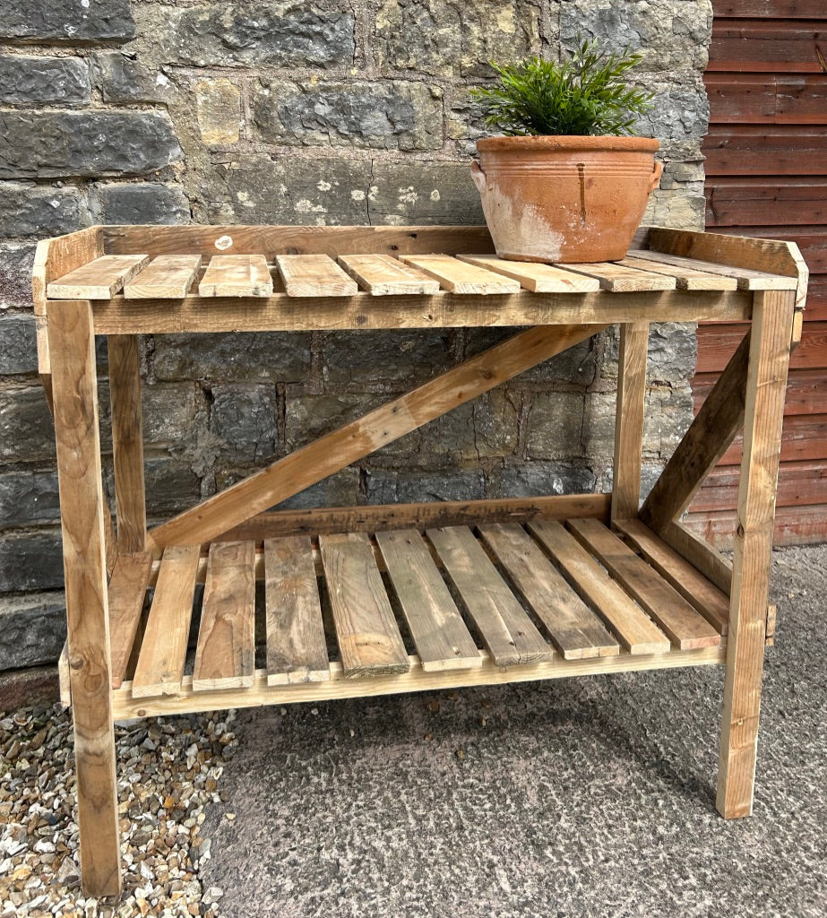 Rustic Potting  Garden Table