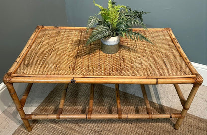 Vintage Bamboo Coffee Table