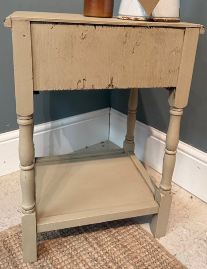 Vintage Painted Side Table / Bedside