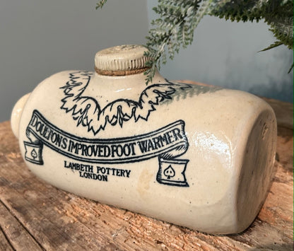 Antique Ceramic Pottery Antique Foot Warmer - by Doultons