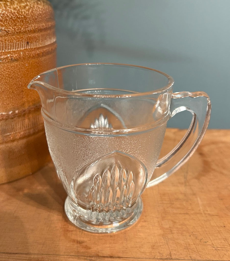 Vintage Glass Milk Jug