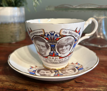 Vintage Princess Diana and Prince Charles Wedding Royal Memorabilia