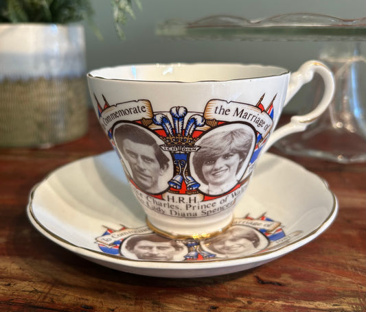Vintage Princess Diana and Prince Charles Wedding Royal Memorabilia