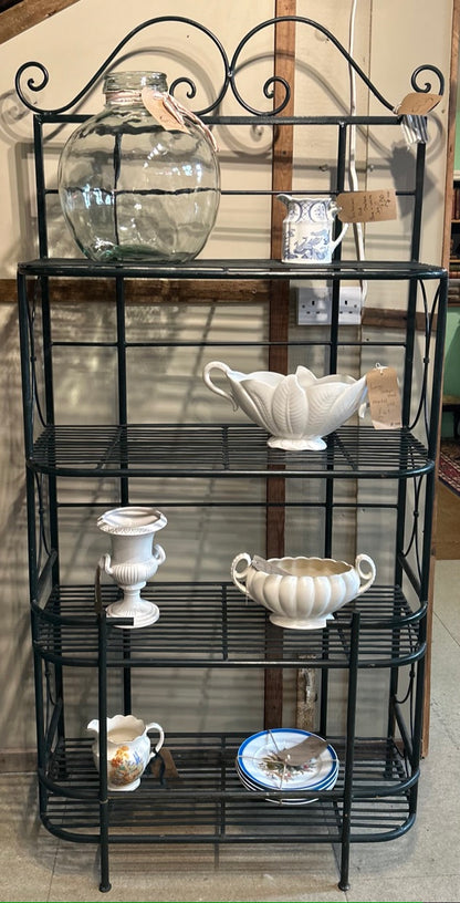 Vintage Metal Garden Shelves