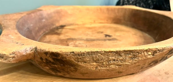 Antique Wooden Dough Bowl