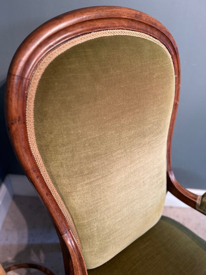 Antique Bedroom Chair - Victorian parlor chair.