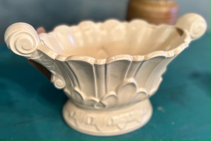 Vintage Hill - Ousten Pottery White Mantel Vase Planter