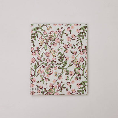 Pretty Floral Block Printed Picture Frame (5x7) - Songbird Blush