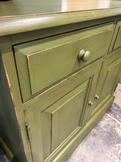 Vintage Painted Pine Cupboard