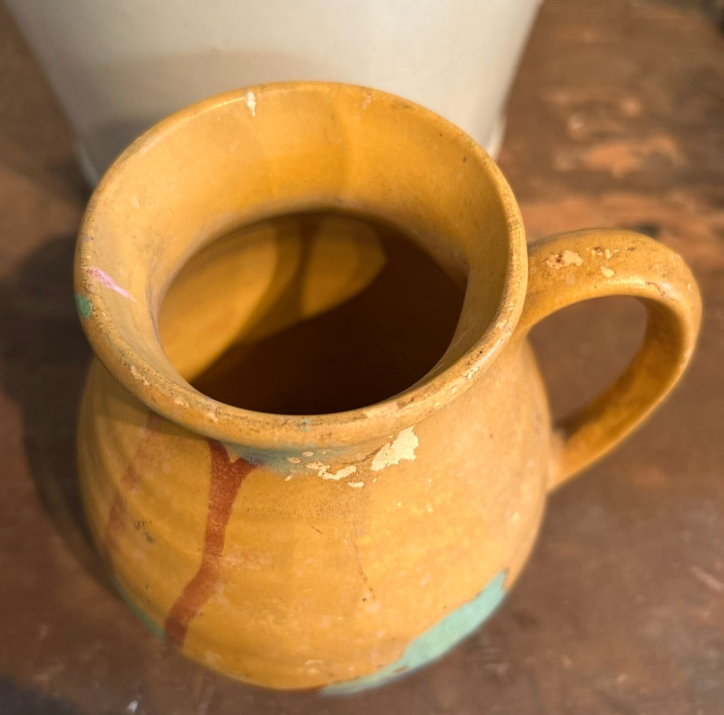 Vintage Hand Painted Pottery Pot