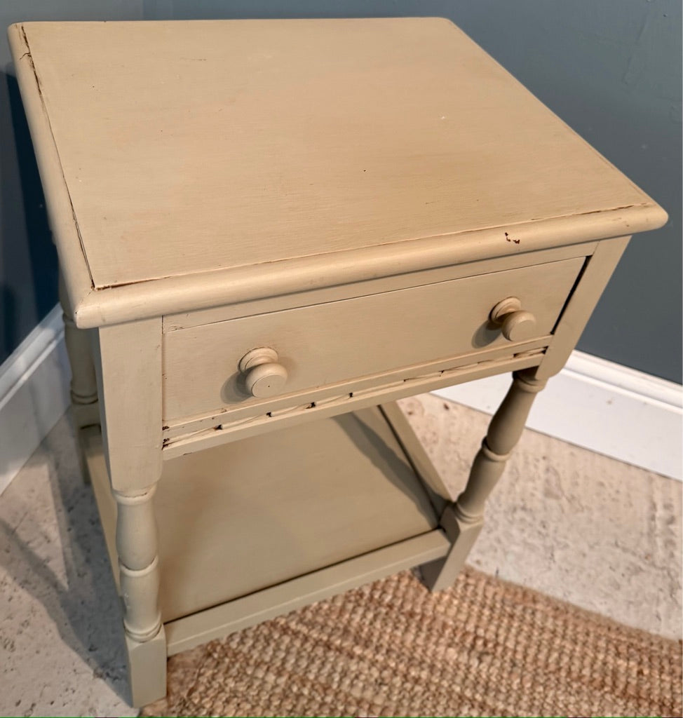 Vintage Painted Side Table / Bedside